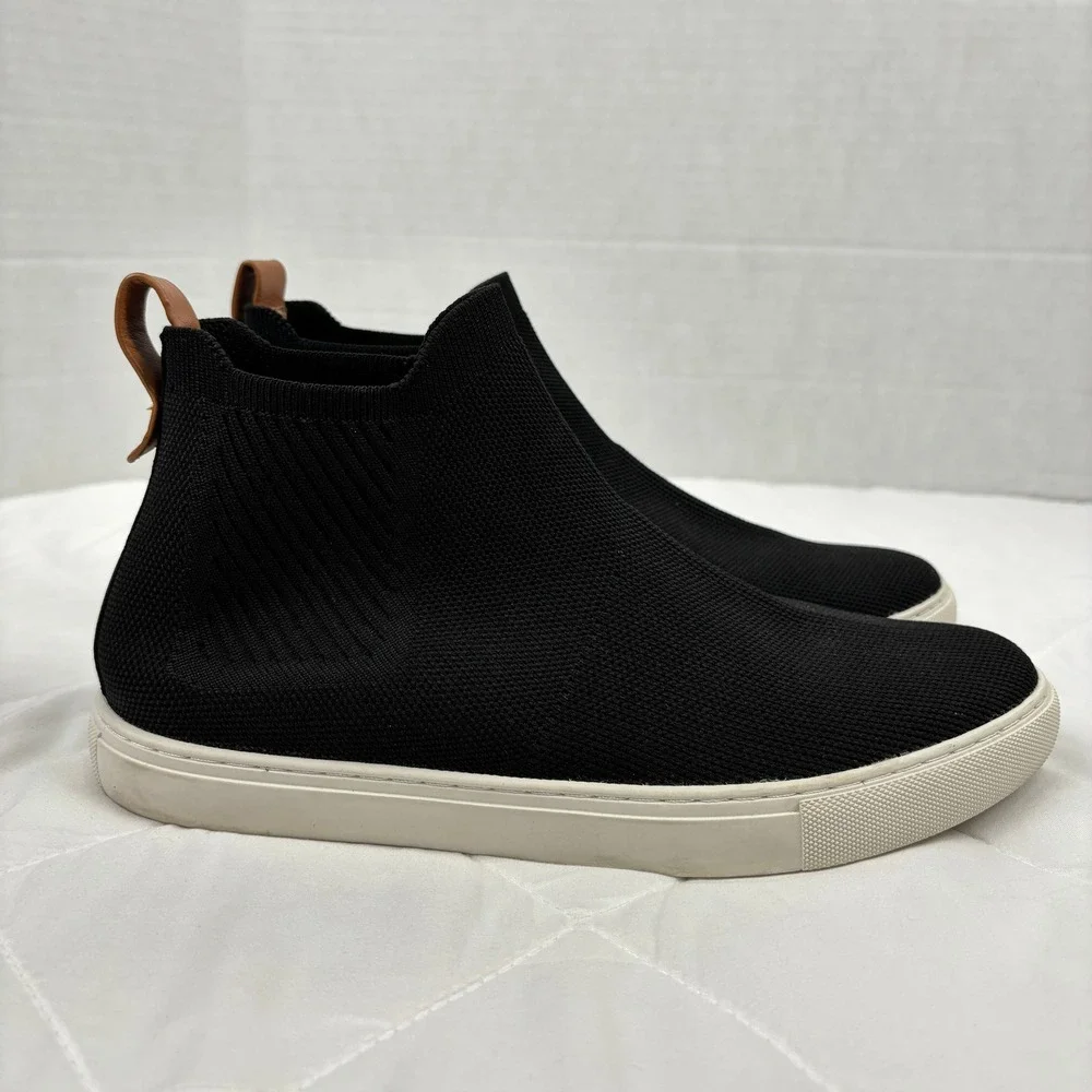 Gentle Souls by Kenneth Cole Knit Slip-On Sneaker Booties Black‎ Women's 8.5
